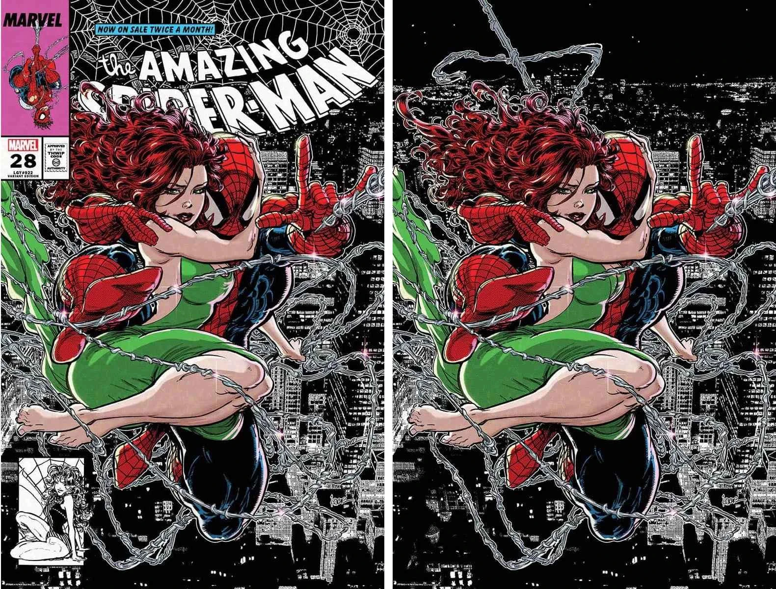 AMAZING SPIDER-MAN #28 (KAARE ANDREWS EXCLUSIVE TRADE/VIRGIN VARIANT SET) Main image