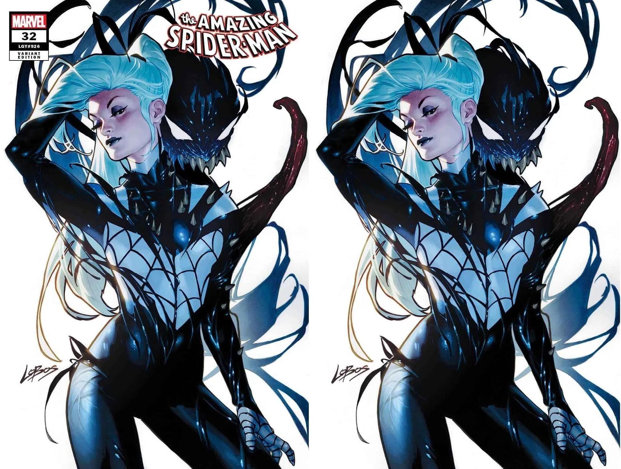 AMAZING SPIDER-MAN #32 (PABLO "LOBOS" VILLALOBOS EXCLUSIVE TRADE/VIRGIN VARIANT SET) Main image