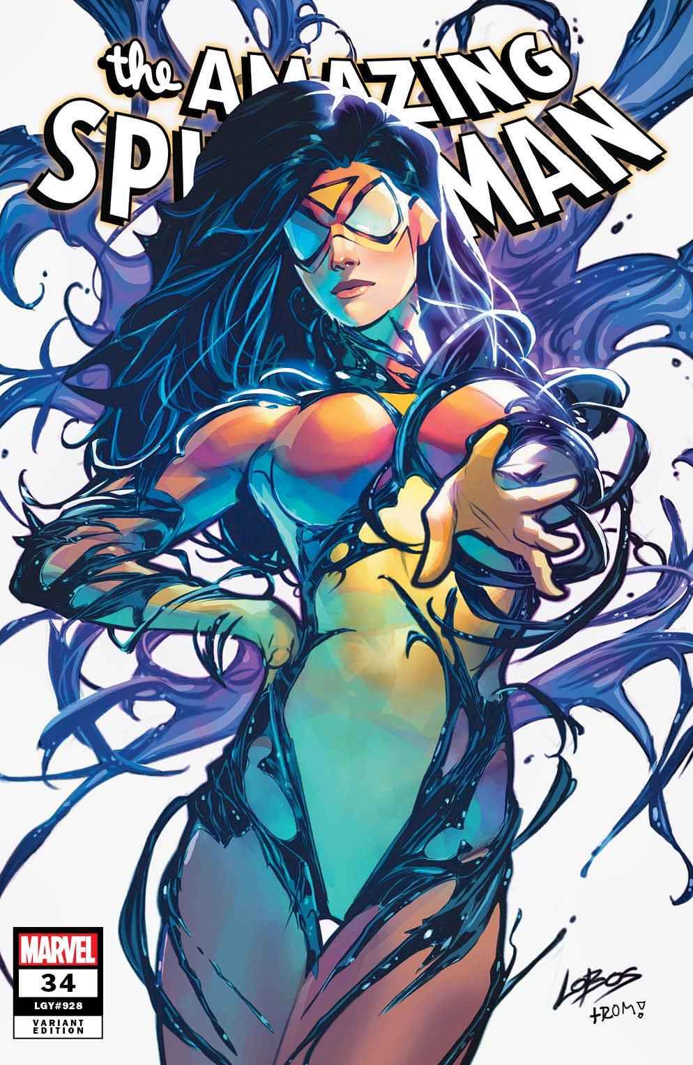 AMAZING SPIDER-MAN #34 (LOBOS EXCLUSIVE VENOMIZED SPIDER-WOMAN VARIANT) COMIC BOOK Main image