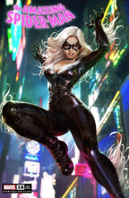 AMAZING SPIDER-MAN #38 (DERRICK CHEW EXCLUSIVE BLACK CAT TRADE/VIRGIN VARIANT SET)