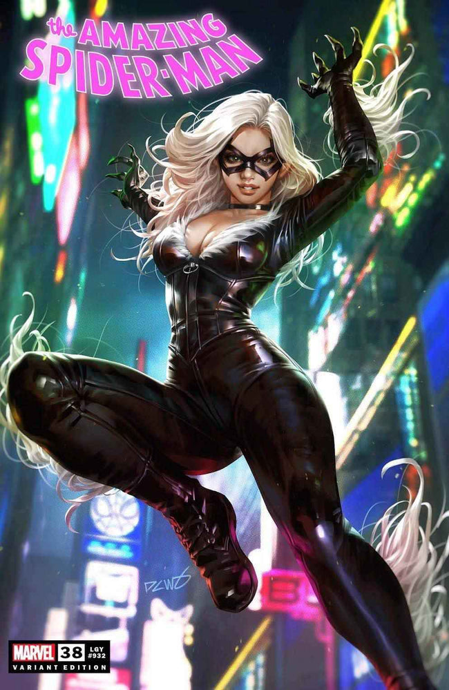 AMAZING SPIDER-MAN #38 (DERRICK CHEW EXCLUSIVE BLACK CAT TRADE/VIRGIN VARIANT SET) Main Image