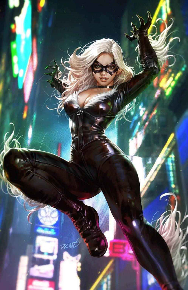 AMAZING SPIDER-MAN #38 (DERRICK CHEW EXCLUSIVE BLACK CAT VIRGIN VARIANT) COMIC BOOK Hover Image
