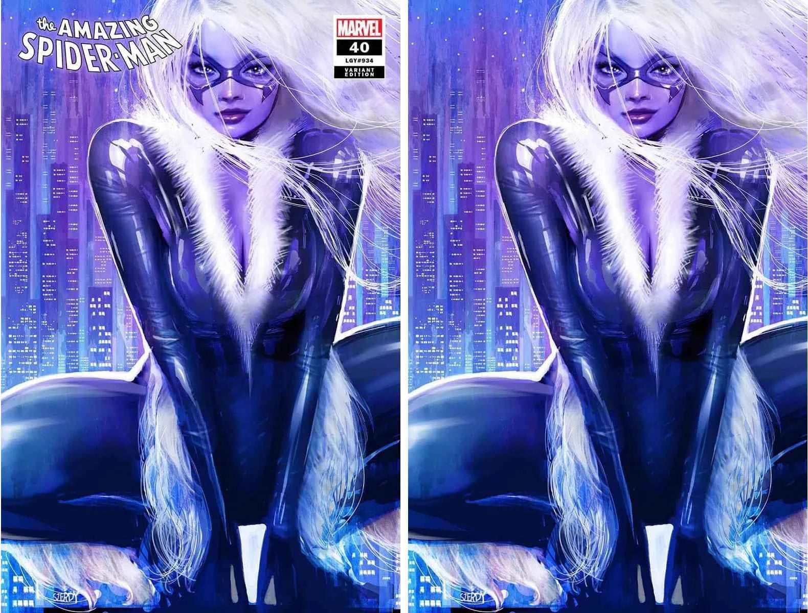 AMAZING SPIDER-MAN #40 (NATHAN SZERDY EXCLUSIVE BLACK CAT TRADE/VIRGIN VARIANT SET) Main image