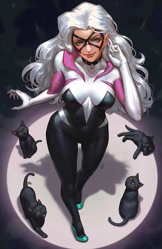 AMAZING SPIDER-MAN #48 (EJIKURE EXCLUSIVE BLACK CAT/SPIDER-GWEN MASH-UP VIRGIN VARIANT) COMIC BOOK