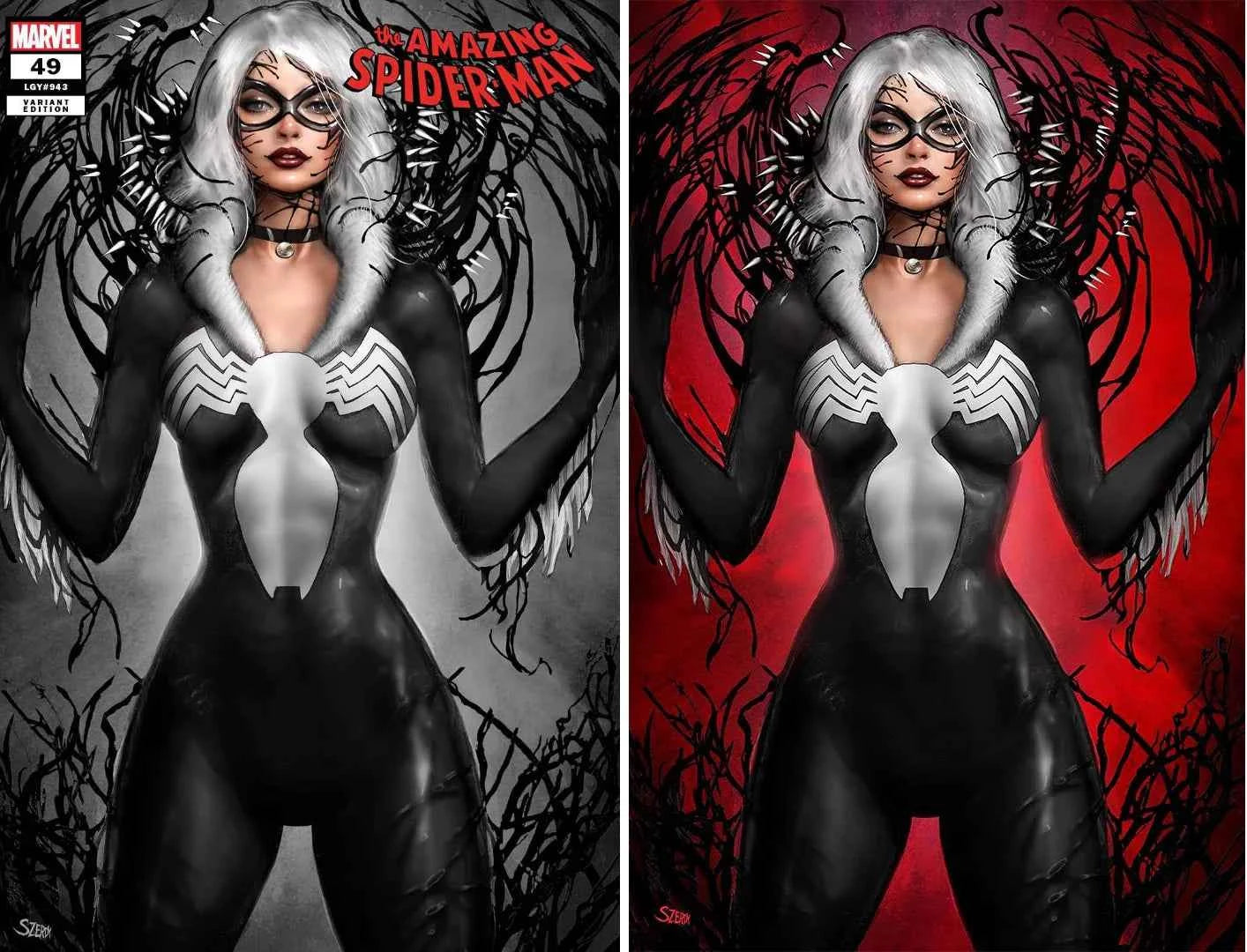 AMAZING SPIDER-MAN #49 (NATHAN SZERDY EXCLUSIVE TRADE/VIRGIN VARIANT SET)