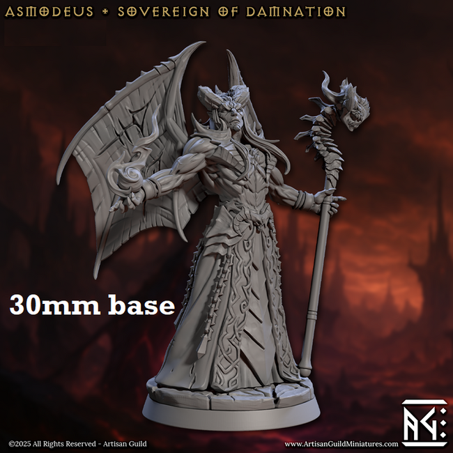 Asmodeus, Sovereign of Damnation (Male Tiefling Warlock) Hover Image