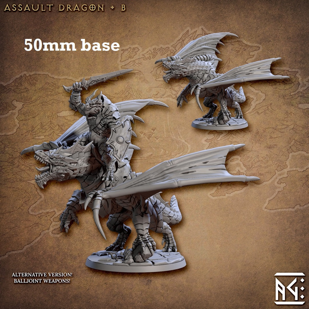 Assault Dragon: Sculpt B (Wild or Mounted Dragonrider Cavalry Unit) Main image