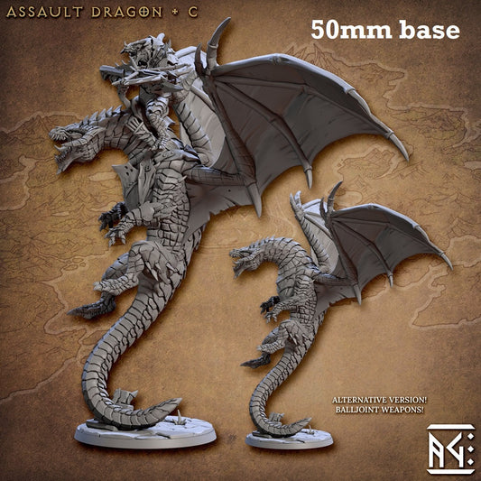 Assault Dragon: Sculpt C (Wild or Mounted Dragonrider Cavalry Unit)