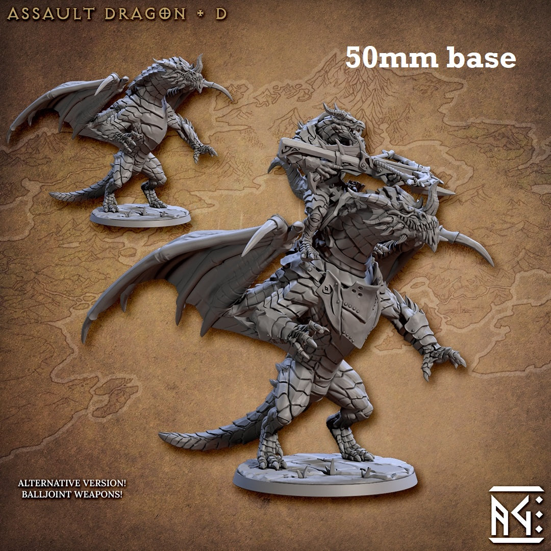 Assault Dragon: Sculpt D (Wild or Mounted Dragonrider Cavalry Unit) Main image