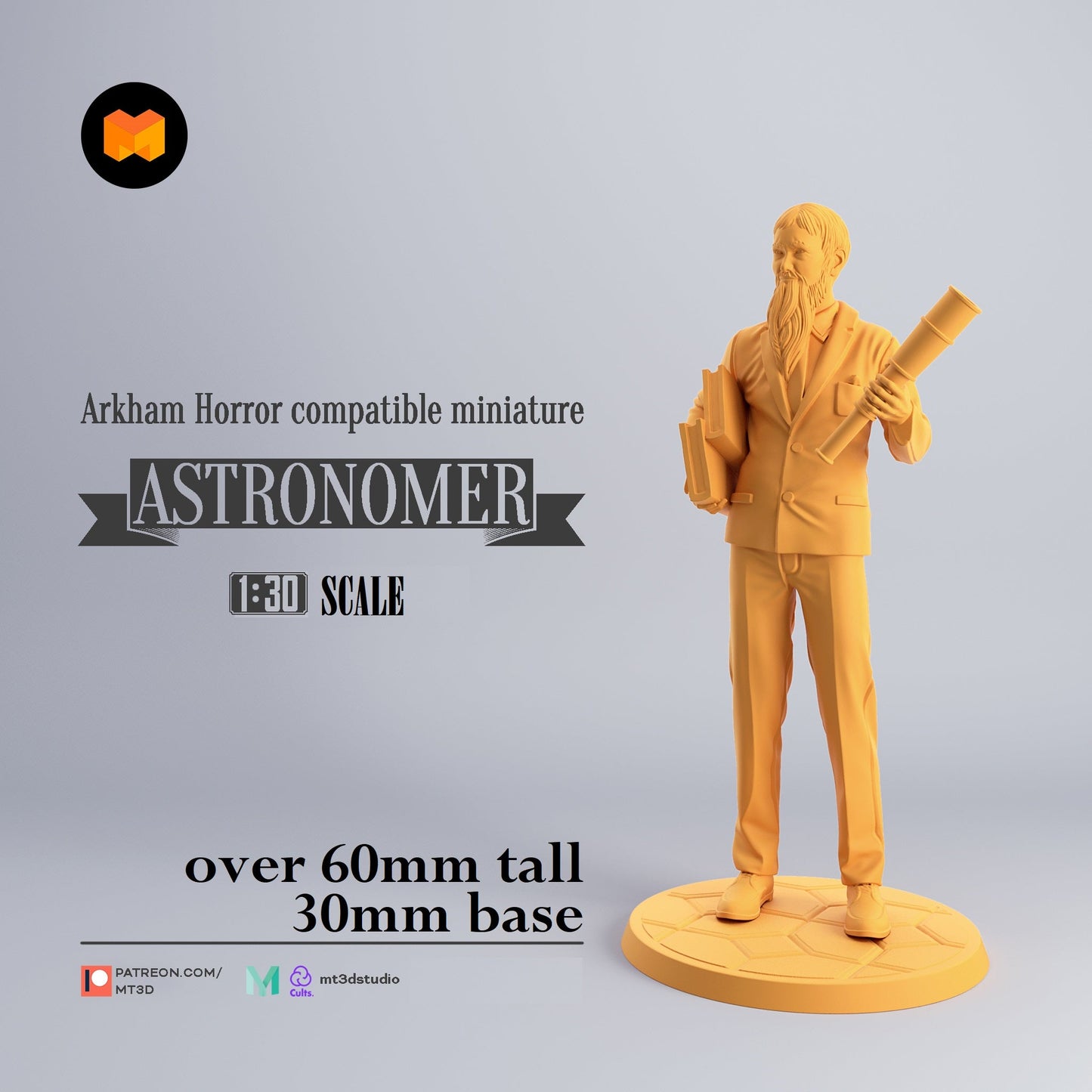 Arkham Compatible Investigator: The Astronomer (Norman Withers)