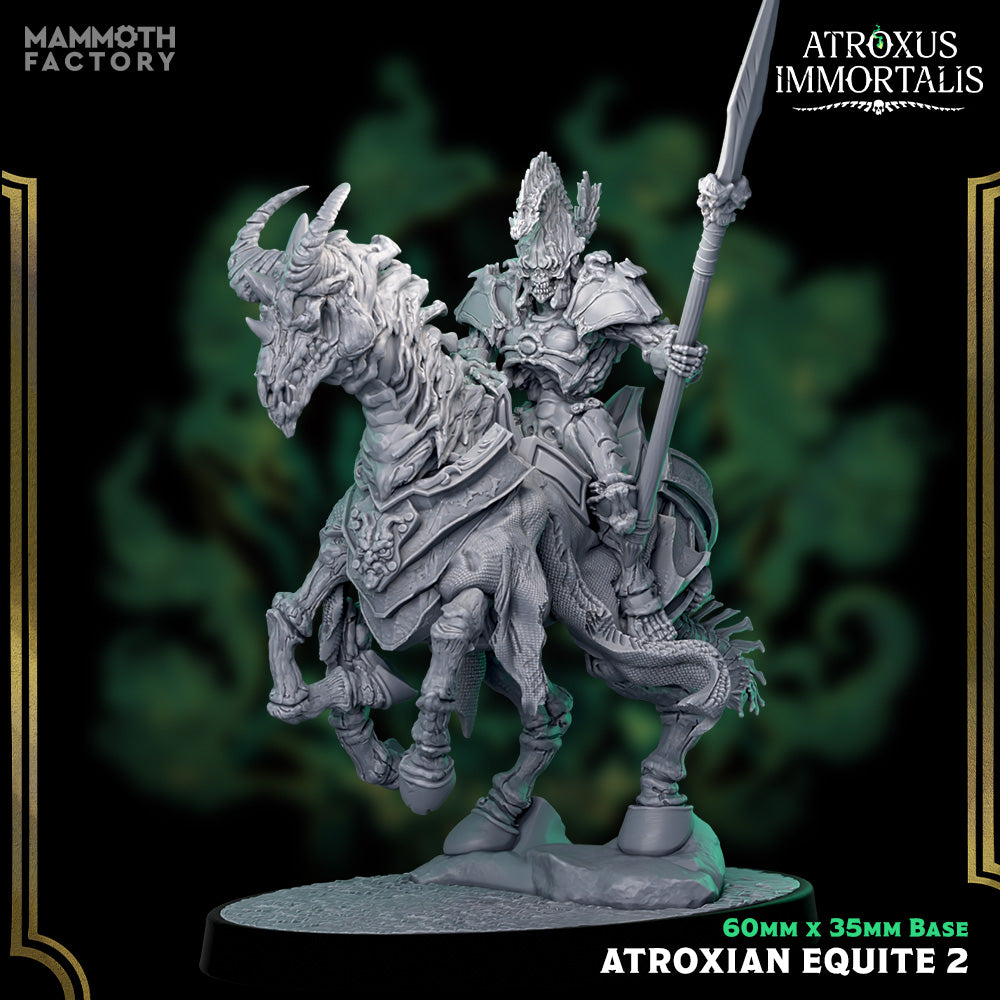 Atroxian Equite: Sculpt 2 (Skeleton Warrior Cavalry Unit) Main image