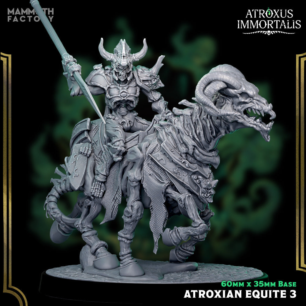 Atroxian Equite: Sculpt 3 (Skeleton Warrior Cavalry Unit) Main image