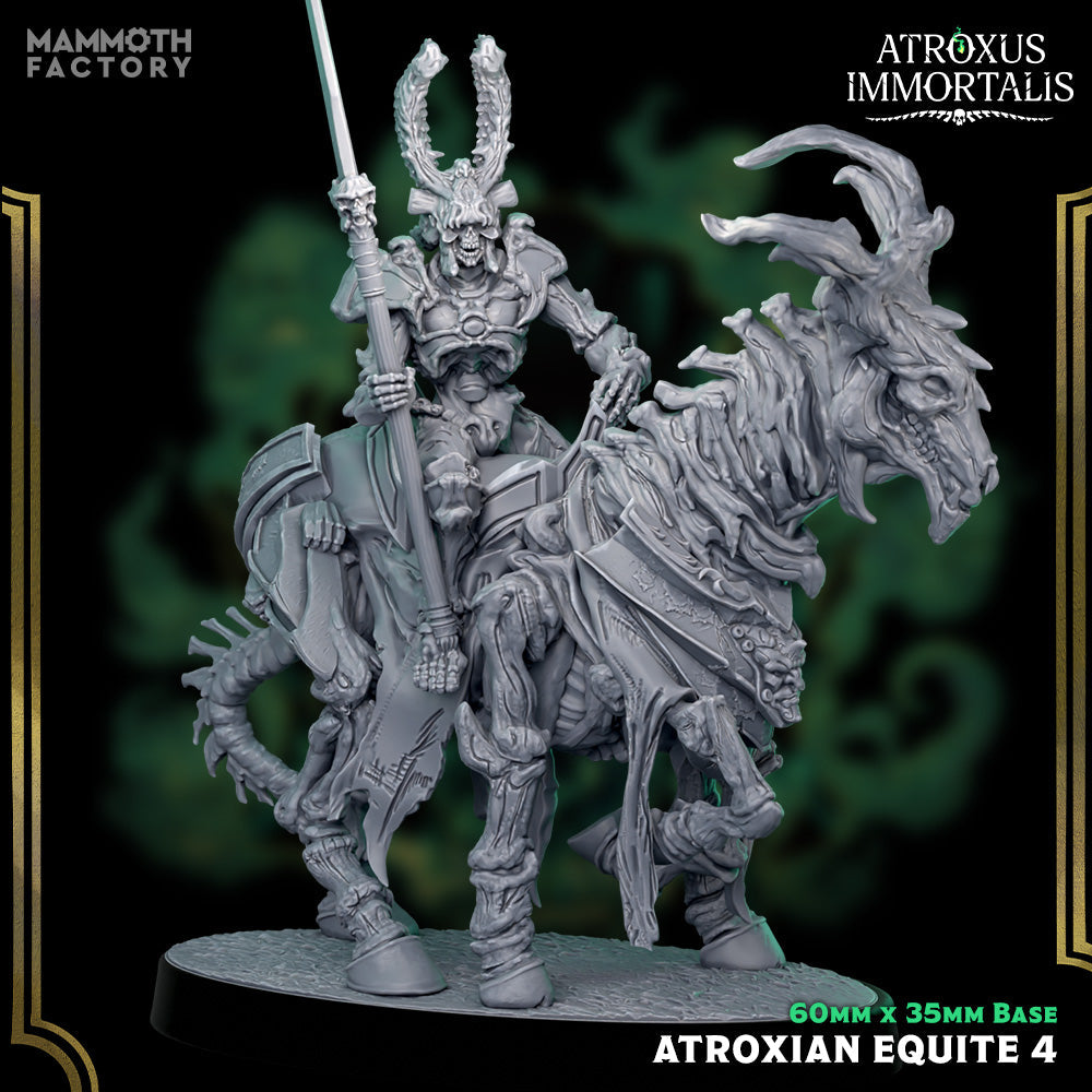 Atroxian Equite: Sculpt 4 (Skeleton Warrior Cavalry Unit) Main image