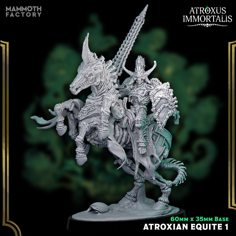Atroxian Equite: Sculpt 1 (Skeleton Warrior Cavalry Unit) Main image