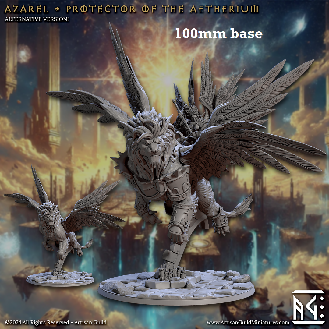 Azarel, Protector of the Aetherium (Lion Archon with or without Angel Rider)