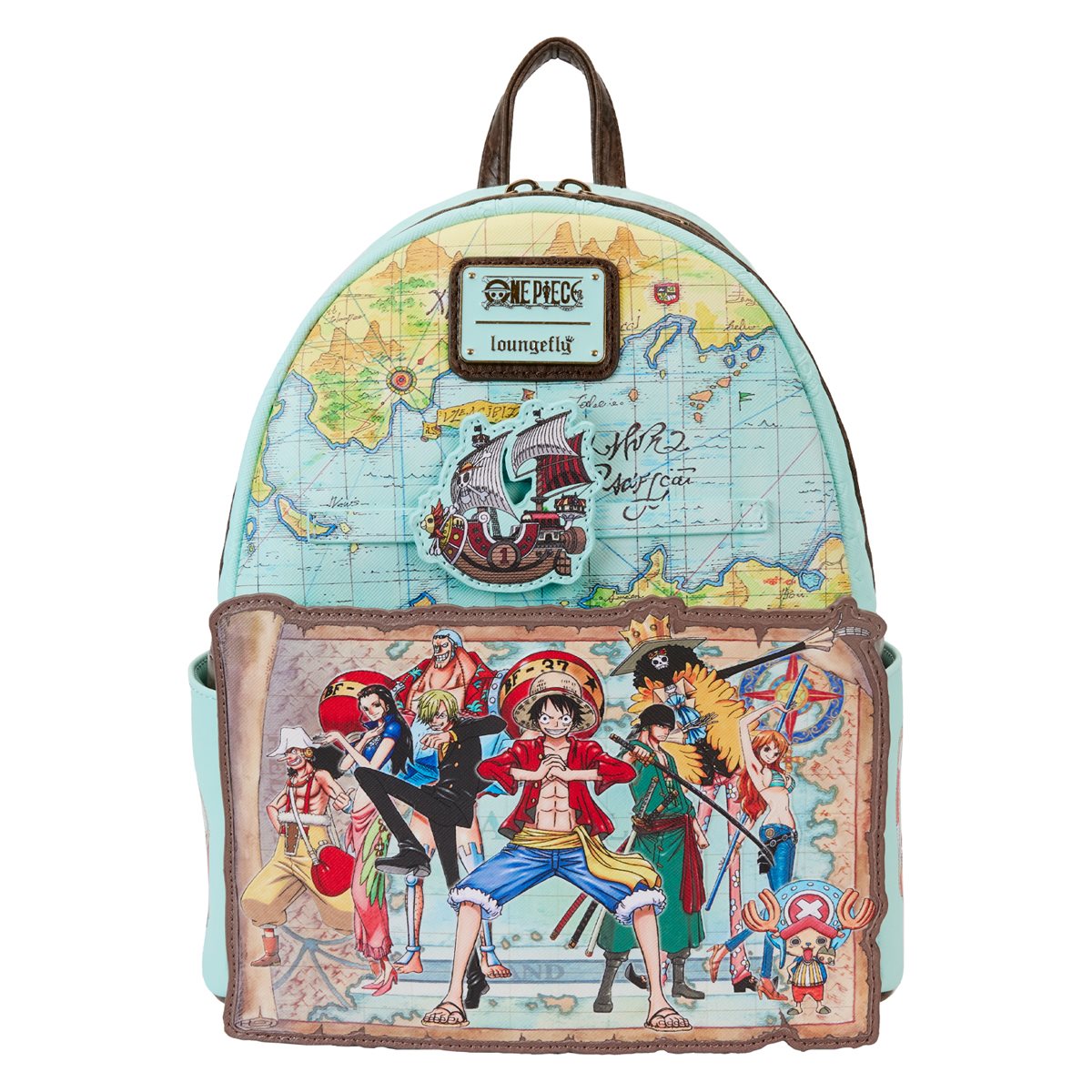 One Piece Luffy Gang Map Mini-Backpack - Collectors World Toys