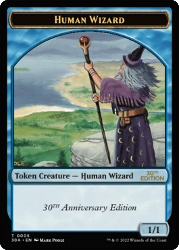 Human Wizard (30A-005) - 30th Anniversary Tokens