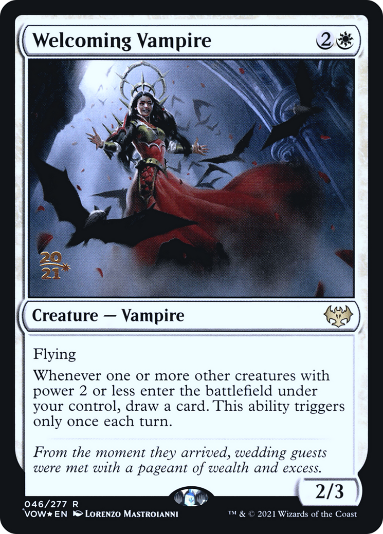Welcoming Vampire (PRE-46S) - Innistrad: Crimson Vow Promos Foil
