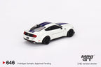 Mini-GT FORD MUSTANG GT LB-WORKS White 1:64 #646 - Collectors World Toys