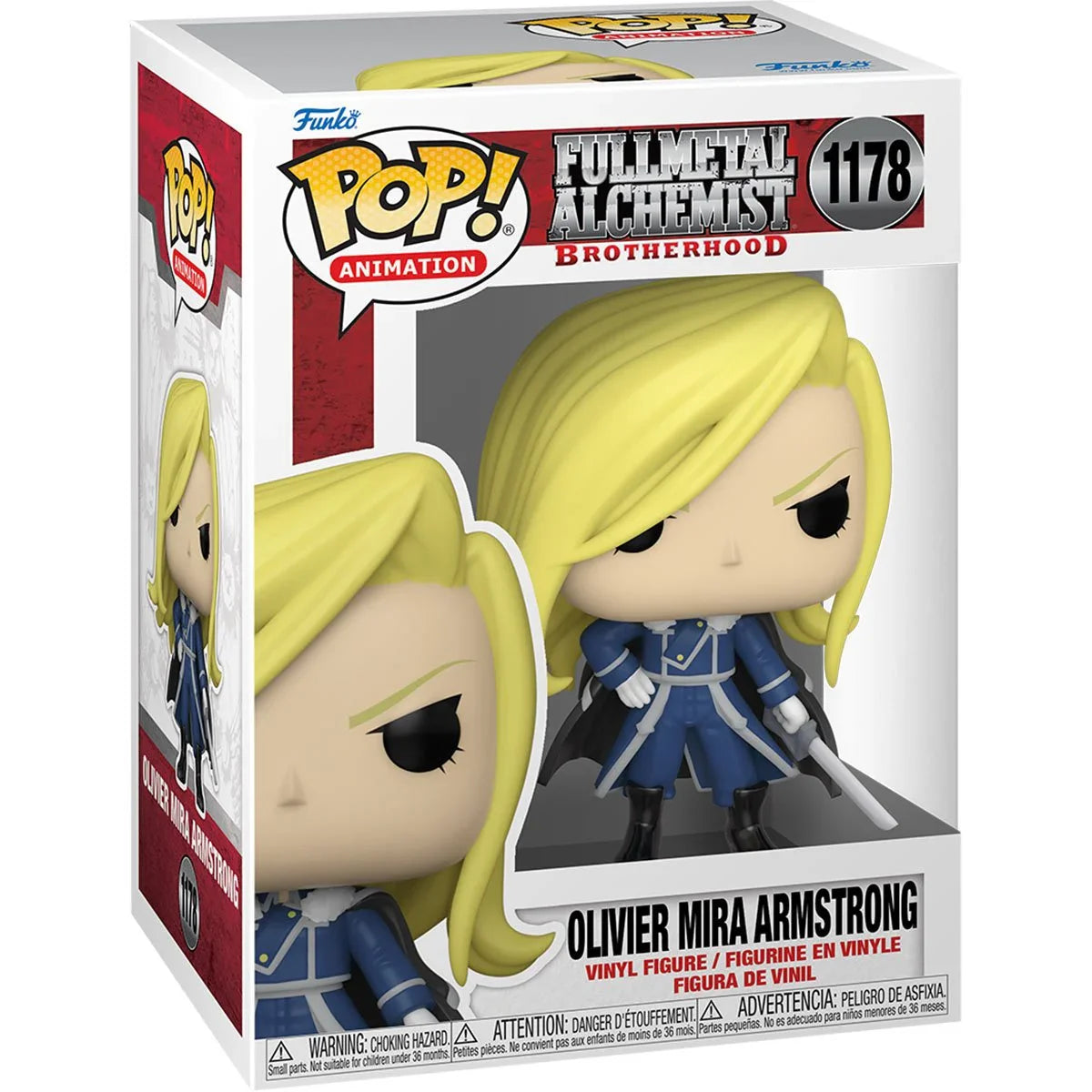 Funko POP 1178 Fullmetal Alchemist: Brotherhood Olivier Mira Armstrong with Sword Pop! Vinyl Figure - Collectors World Toys