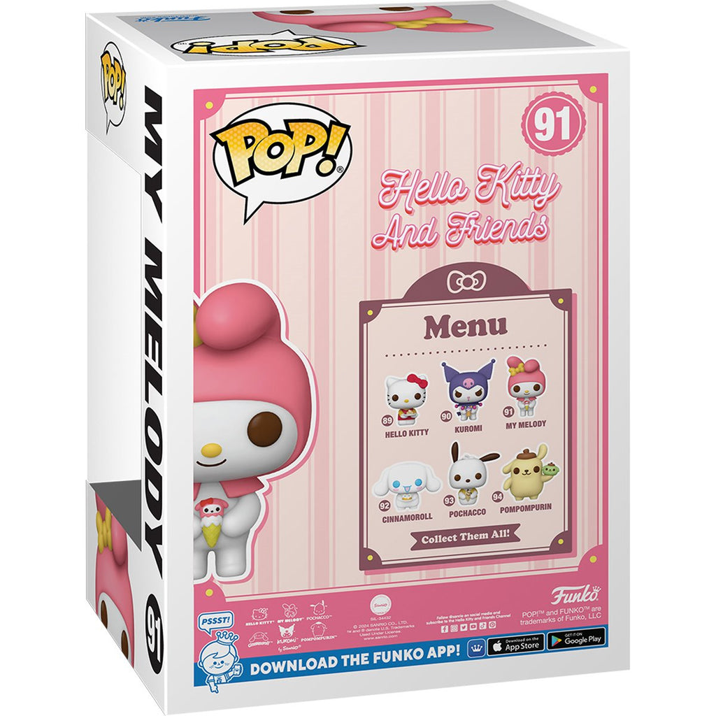 Hello Kitty and Friends My Melody with Dessert Funko Pop! Vinyl Figure #91 - Collectors World Toys