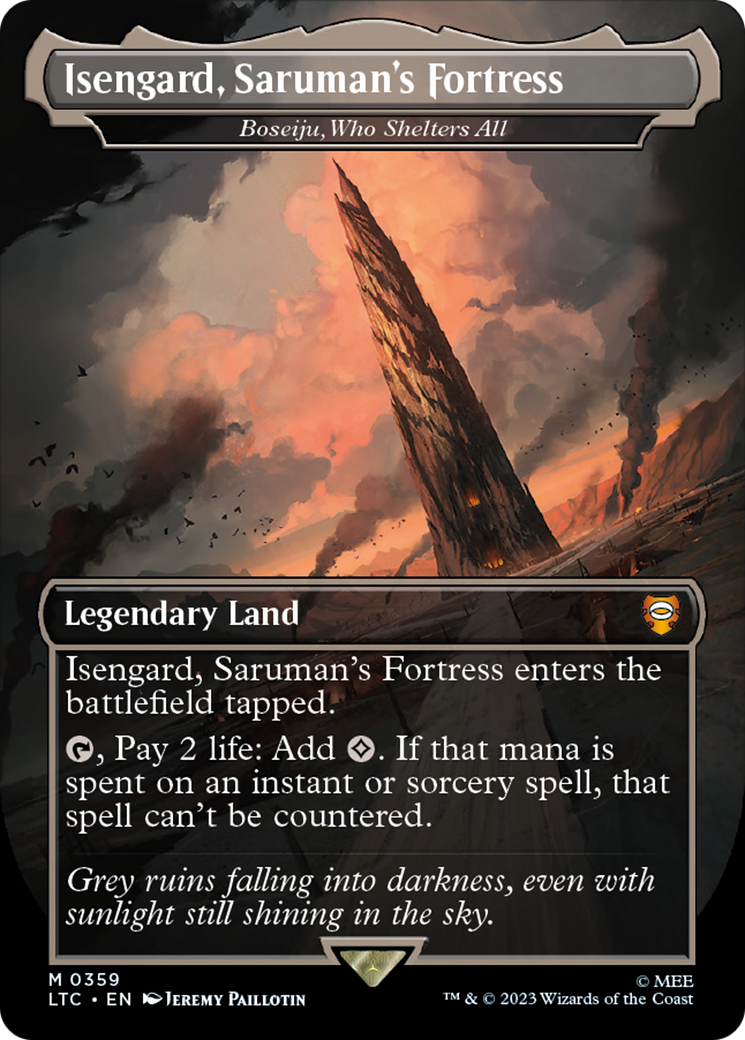 Boseiju, Who Shelters All (LTC-359) - Tales of Middle-earth Commander / Isengard, Saruman's Fortress (Borderless)