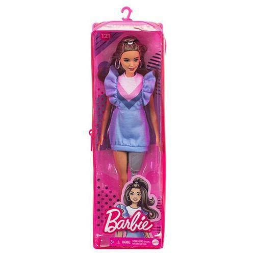 Barbie Fashionista - Select Figure(s) #121 Brunette with Prosthetic Leg, Sweater Dress Main image