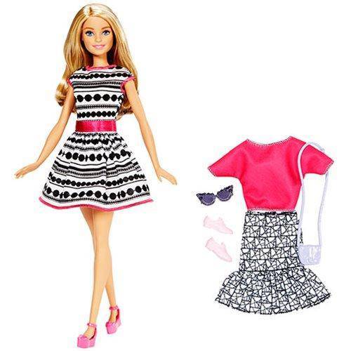 Barbie Fashionistas Doll and Fashion - Barbie Blonde Black/white dress Main image