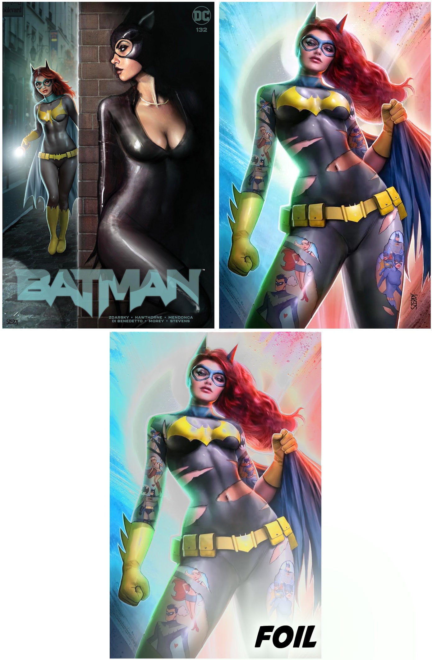 BATMAN #132 (NATHAN SZERDY EXCLUSIVE TRADE/VIRGIN/FOIL VARIANT SET) Main image