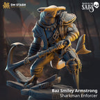 Baz "Smiley" Armstrong, Sharkman Enforcer (Male Sharkfolk Pirate) -