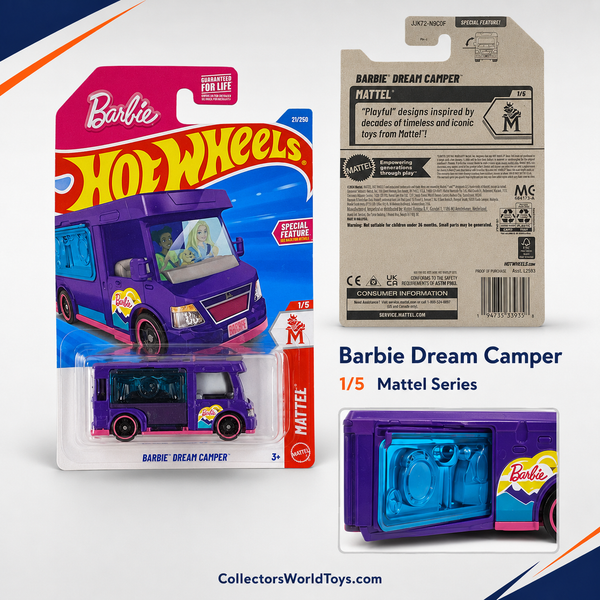 Hot Wheels Barbie Dream Camper | Mattel Series 1/5 - 21/250