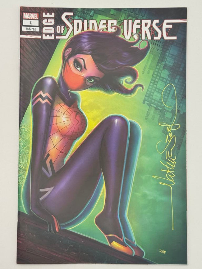 [Signed by Nathan Szerdy] EDGE OF SPIDER-VERSE #1 UNKNOWN COMICS NATHAN SZERDY EXCLUSIVE VAR [IN STOCK] - Collectors World Toys Hover Image