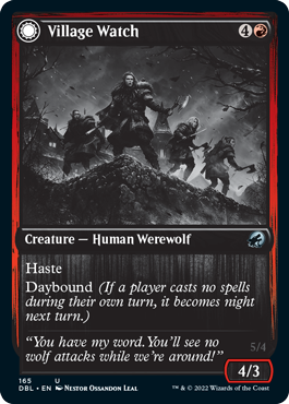 Village Watch // Village Reavers (DBL-165) - Innistrad: Double Feature: (Double Faced Transform)