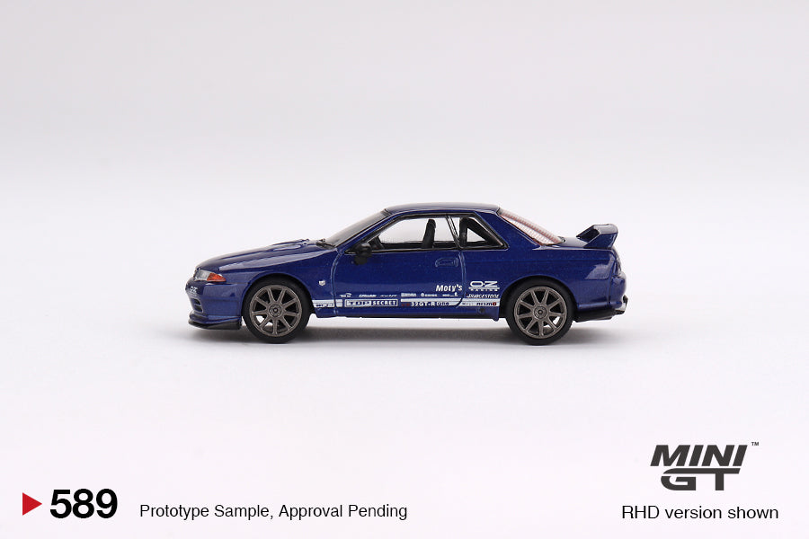 Mini-GT Nissan Skyline GT-R Top Secret VR32 Metallic Blue #589 1:64 MGT00589 - Collectors World Toys