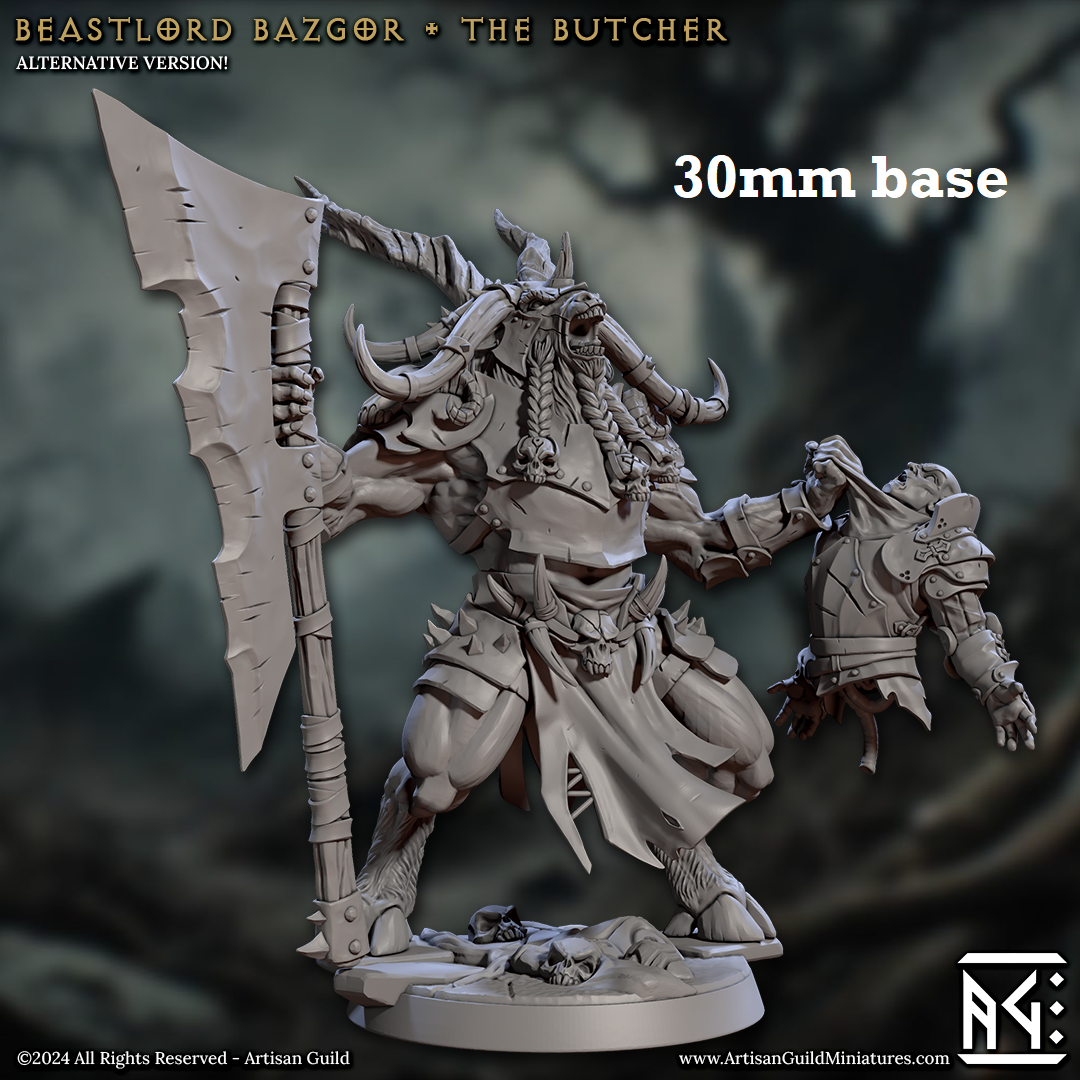 Beastlord Bazgor, the Butcher (Male Capra Warlord)