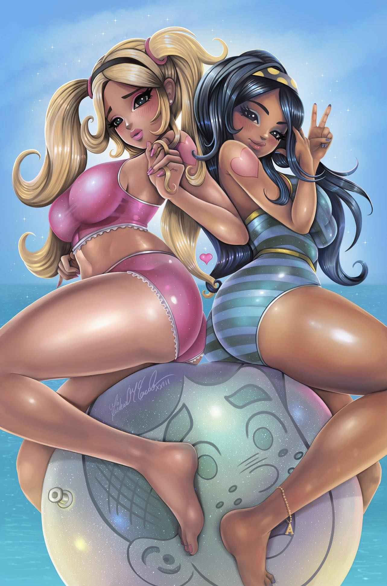 BETTY & VERONICA: FRIENDS FOREVER BEACH PARTY #1 (MICHAEL MCCOMB EXCLUSIVE VIRGIN VARIANT) COMIC Main image