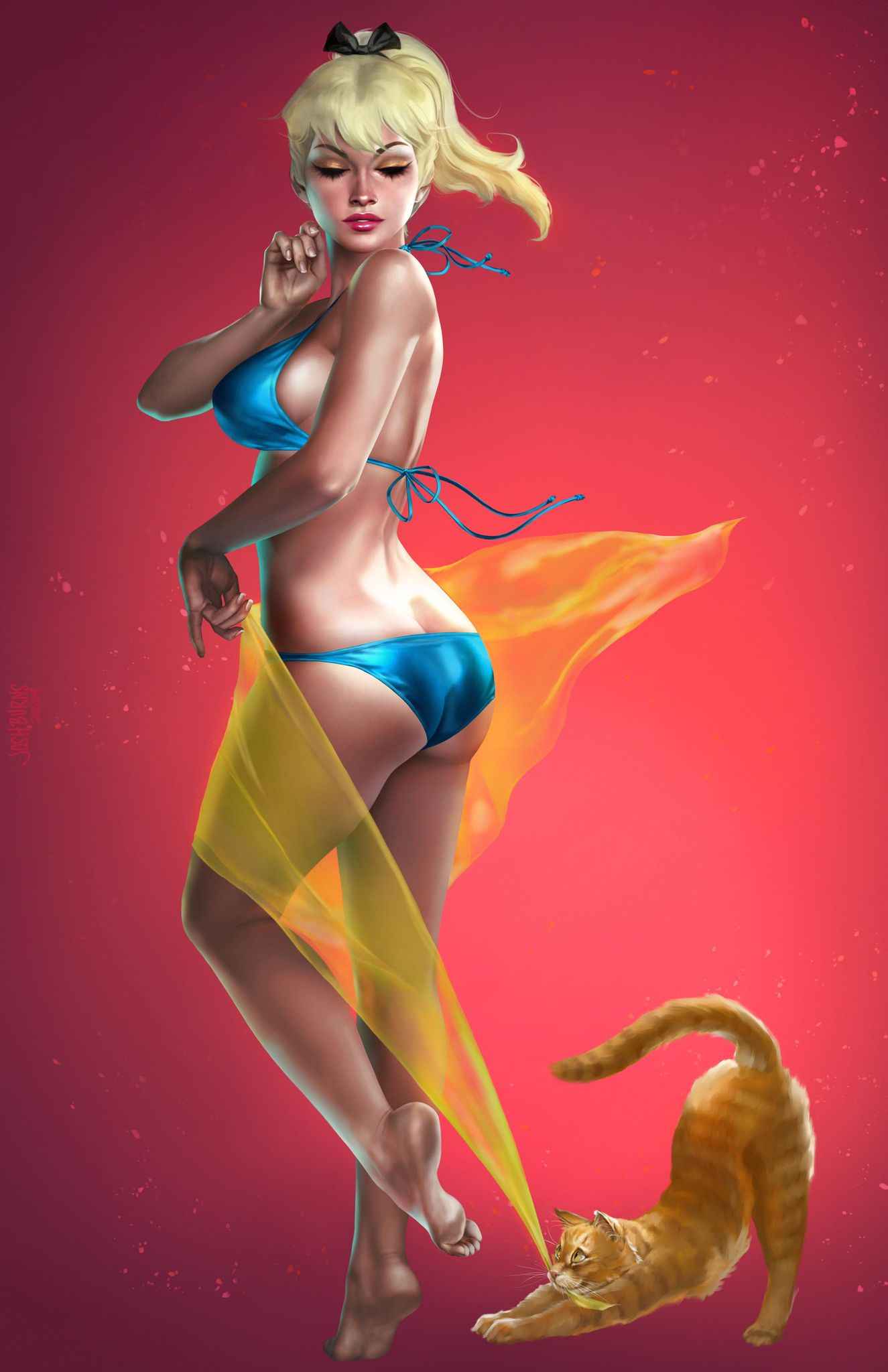 BETTY & VERONICA SUMMER SPECTACULAR #1 (JOSH BURNS EXCLUSIVE BETTY COPPERTONE HOMAGE VIRGIN VARIANT C) ~ ARCHIE Main image
