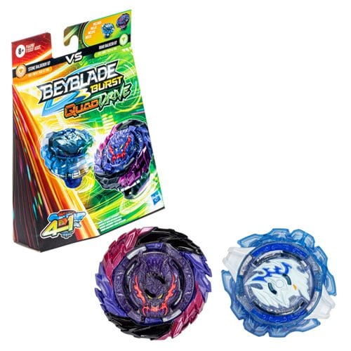 Beyblade Burst Quad Drive Dual Packs - Choose your Beyblade Roar Balkesh B7 and Stone Balderov B7 Dual Pack