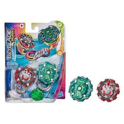 Beyblade Burst Rise Hyper Sphere Dual Packs - Choose your Beyblade Behemoth Cyclops C5 & Shield Kerbeus K5