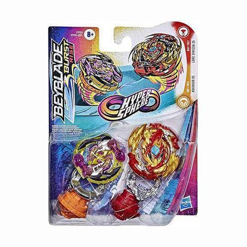 Beyblade Burst Rise Hyper Sphere Dual Packs - Choose your Beyblade Roktavor R5 & Lord Spryzen S5
