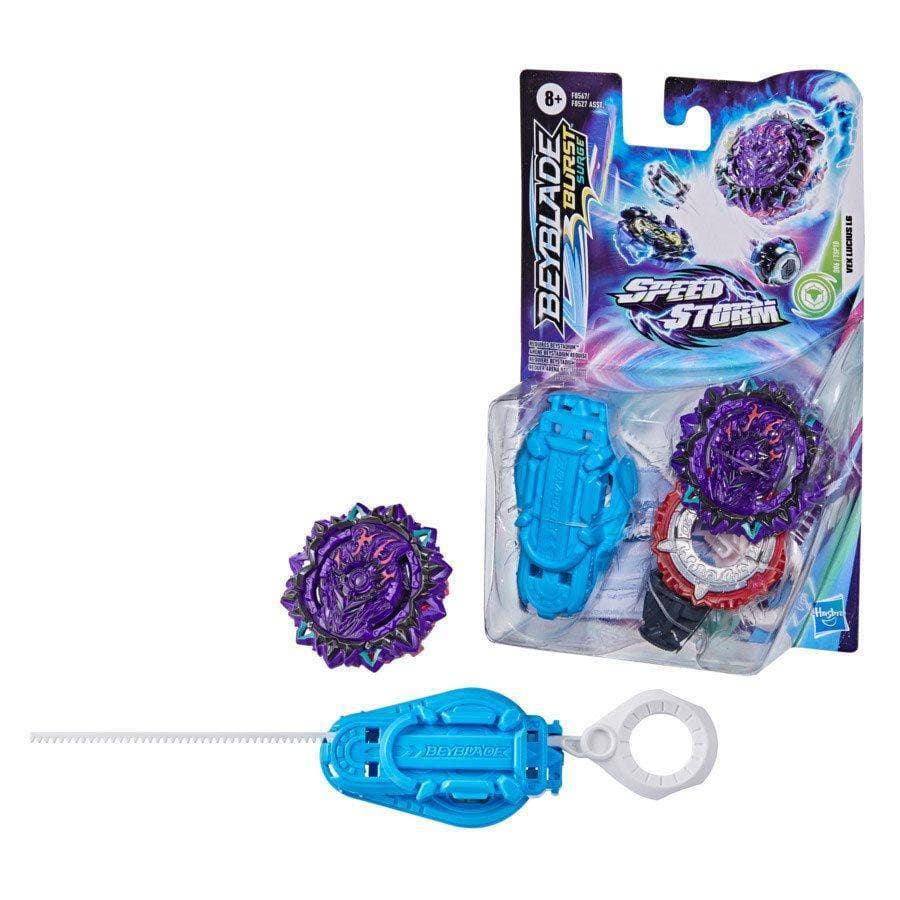 Beyblade Burst Surge Speedstorm Single Top or Starter set - Choose your Beyblade Vex Lucius L6