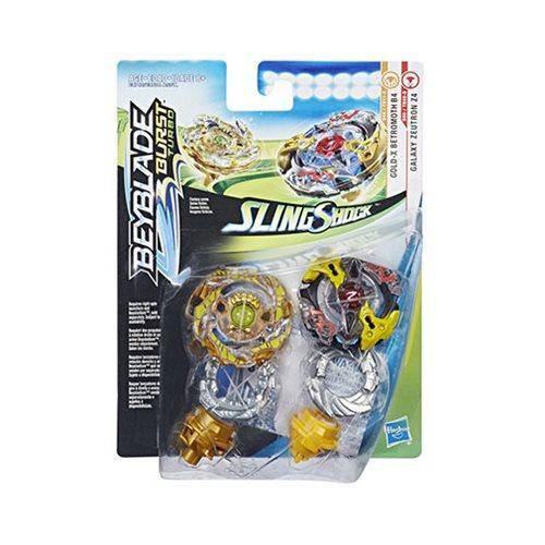 Beyblade Burst Turbo Slingshock Dual Pack - Choose your Beyblade ZEUTRON Z4 AND BETROMOTH B4