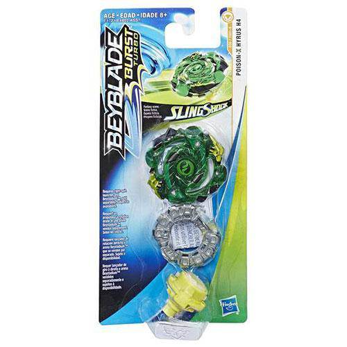 Beyblade Burst Turbo Slingshock Single Top - Choose your Beyblade POISON X HYRUS H4