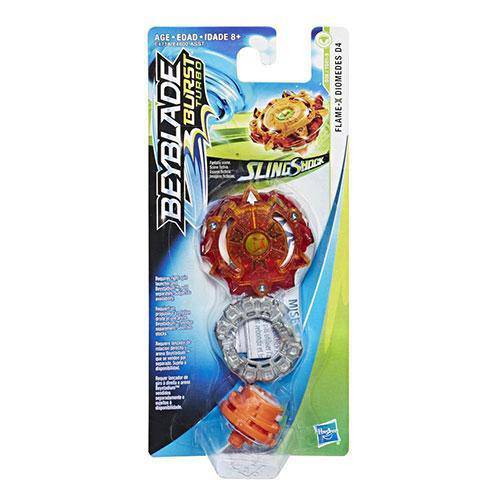 Beyblade Burst Turbo Slingshock Single Top - Choose your Beyblade FLAME X DIOMEDES D4