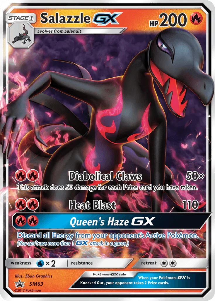 Salazzle GX (SM63) [Sun & Moon: Black Star Promos]