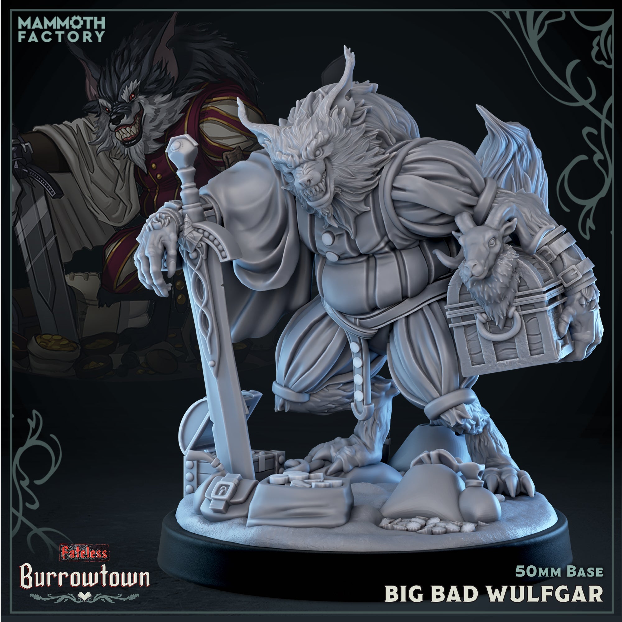 Big Bad Wulfgar (Male Werewolf Noble) Main image
