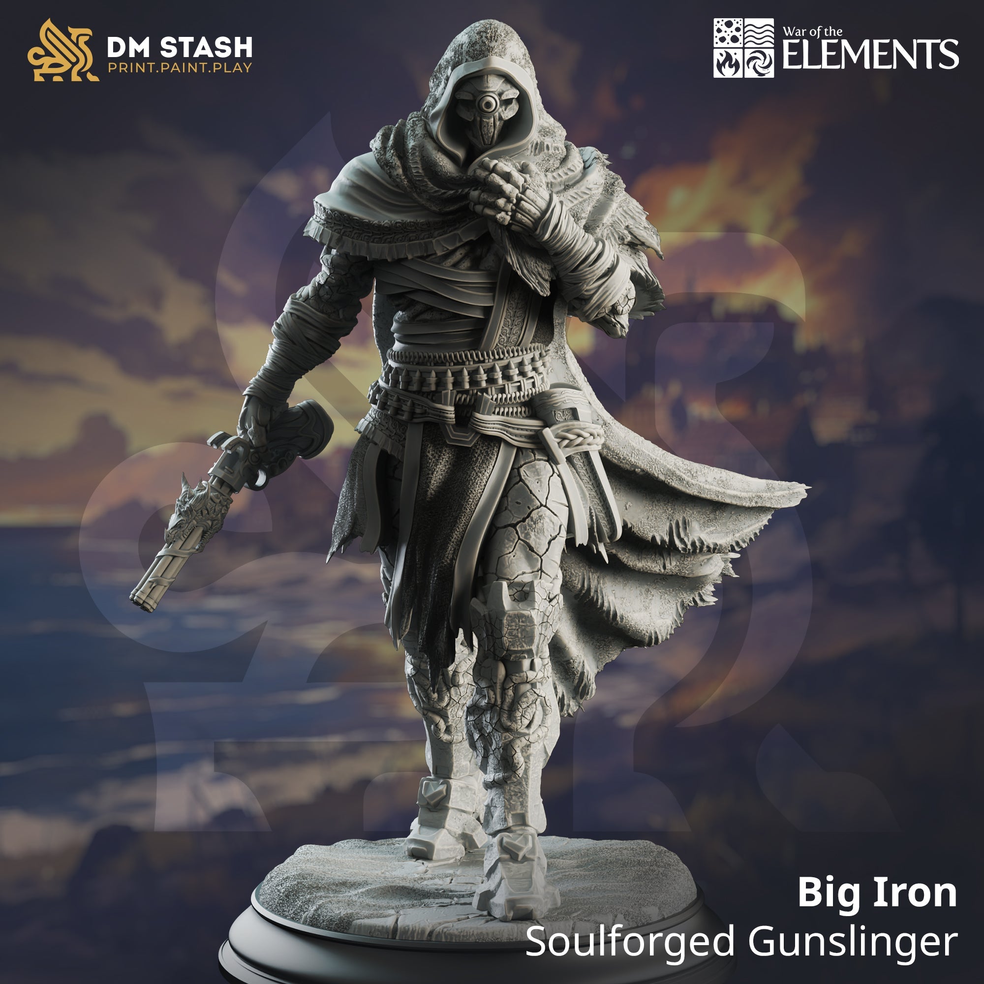 Big Iron, Soulforged Gunslinger (Male Warforged Fighter) Main image