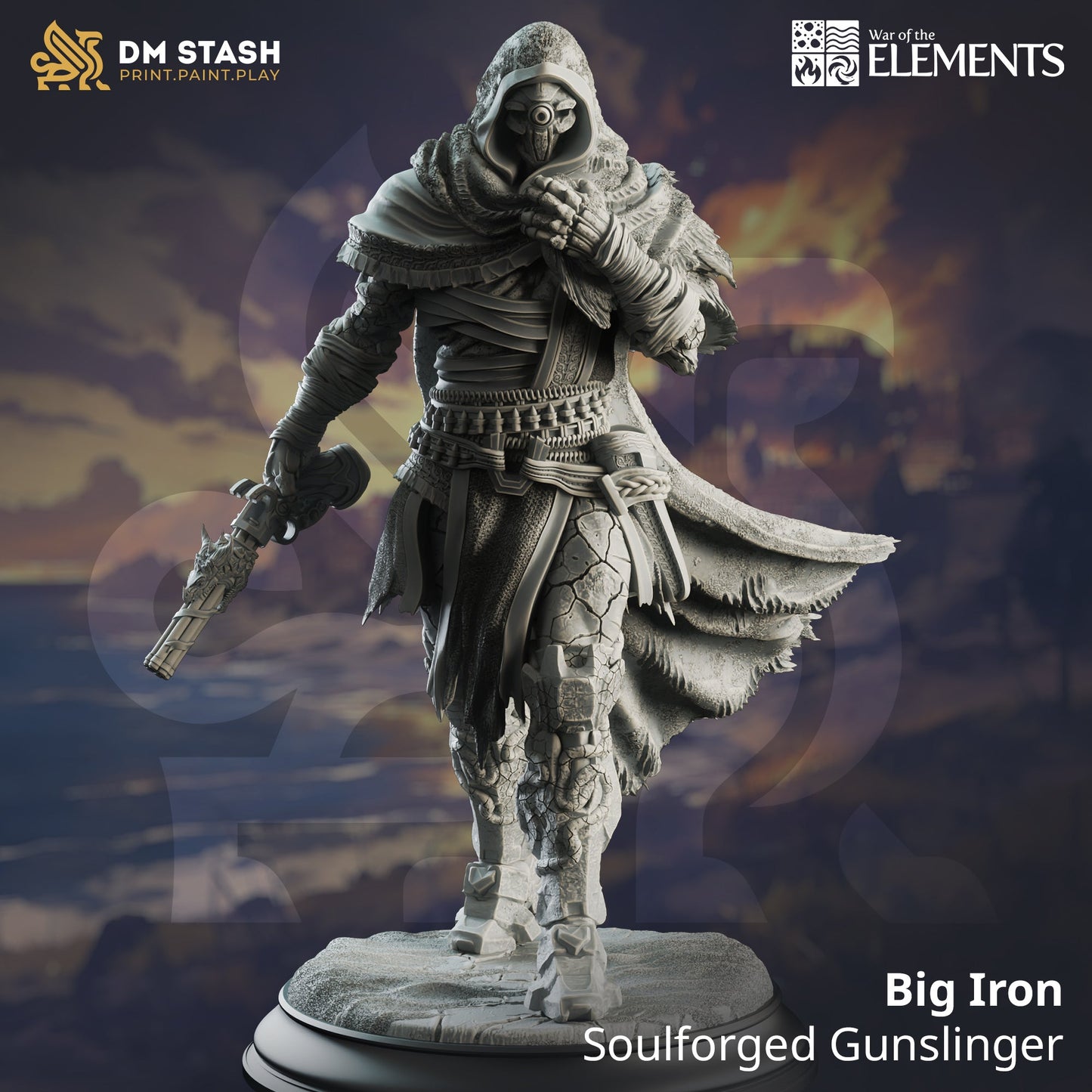 Big Iron, Soulforged Gunslinger (Male Warforged Fighter)