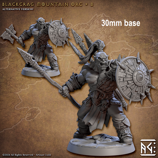 Blackcrag Mountain Orc - Sculpt Option B (Male Orc Barbarian)