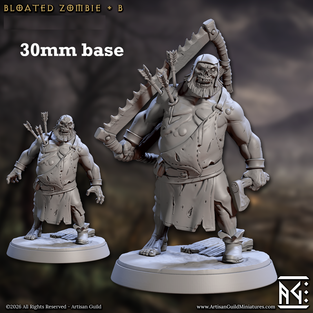 Bloated Zombie: Sculpt B (Male Zombie) Main image